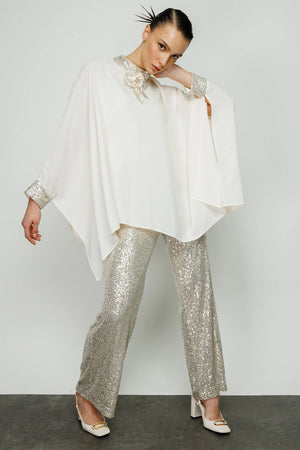 My3 Sequin Detailed Set Ecru&Beige