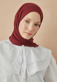 Fresh Scarf Jersey Shawl Burgundy
