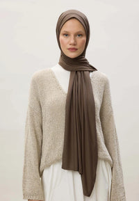 Fresh Scarf Jersey Shawl Powdered Coffee