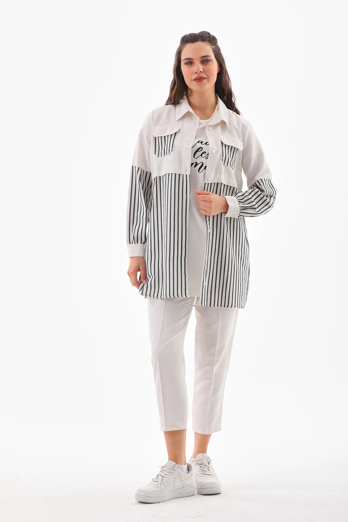 CML Striped Detailed Set Black