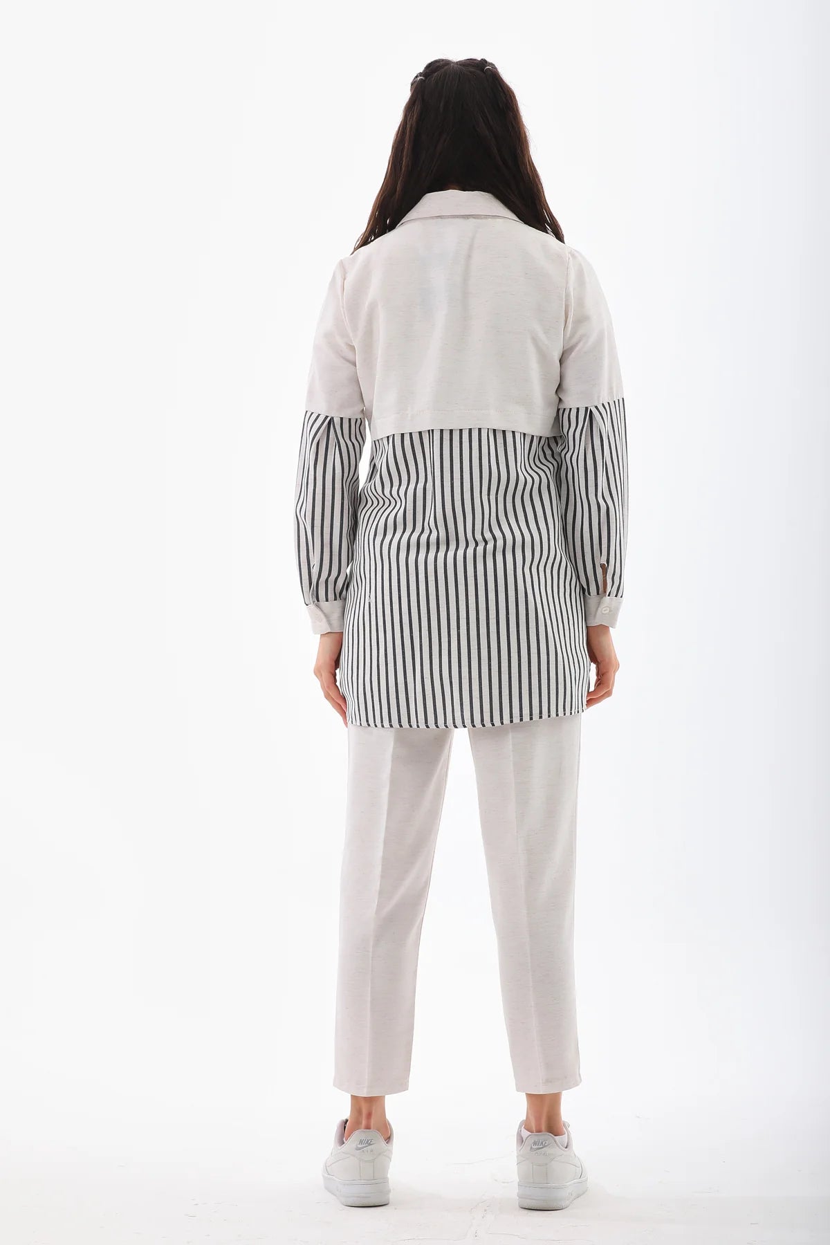 CML Striped Detailed Set Black