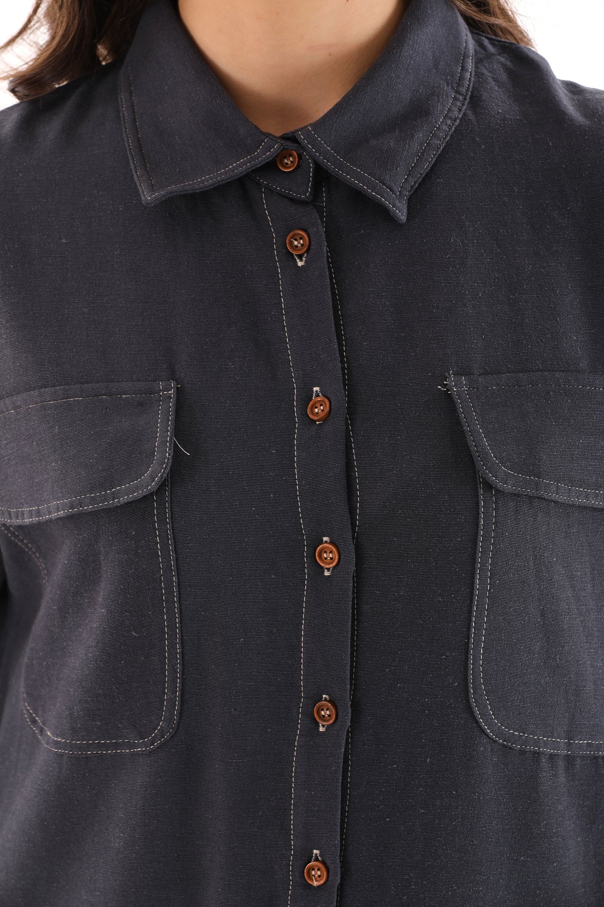 All Cotton Pocket Dtld Set Smoked