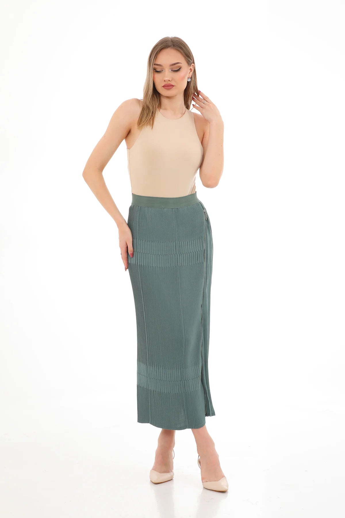 MissWhence 33902 Skirt Green