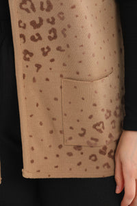 N&A Knitted Dots Vest Mink