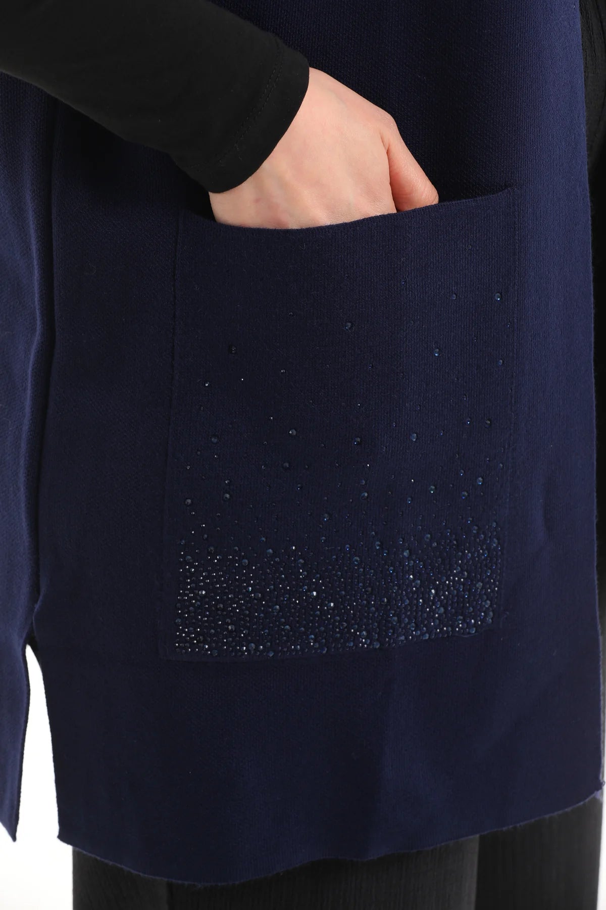 N&A Knitted Vest Navy Blue