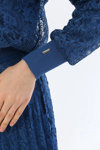 Invee Lace 2 Piece Skirt Set İndigo