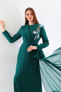 S&D Lily Dress Emerald