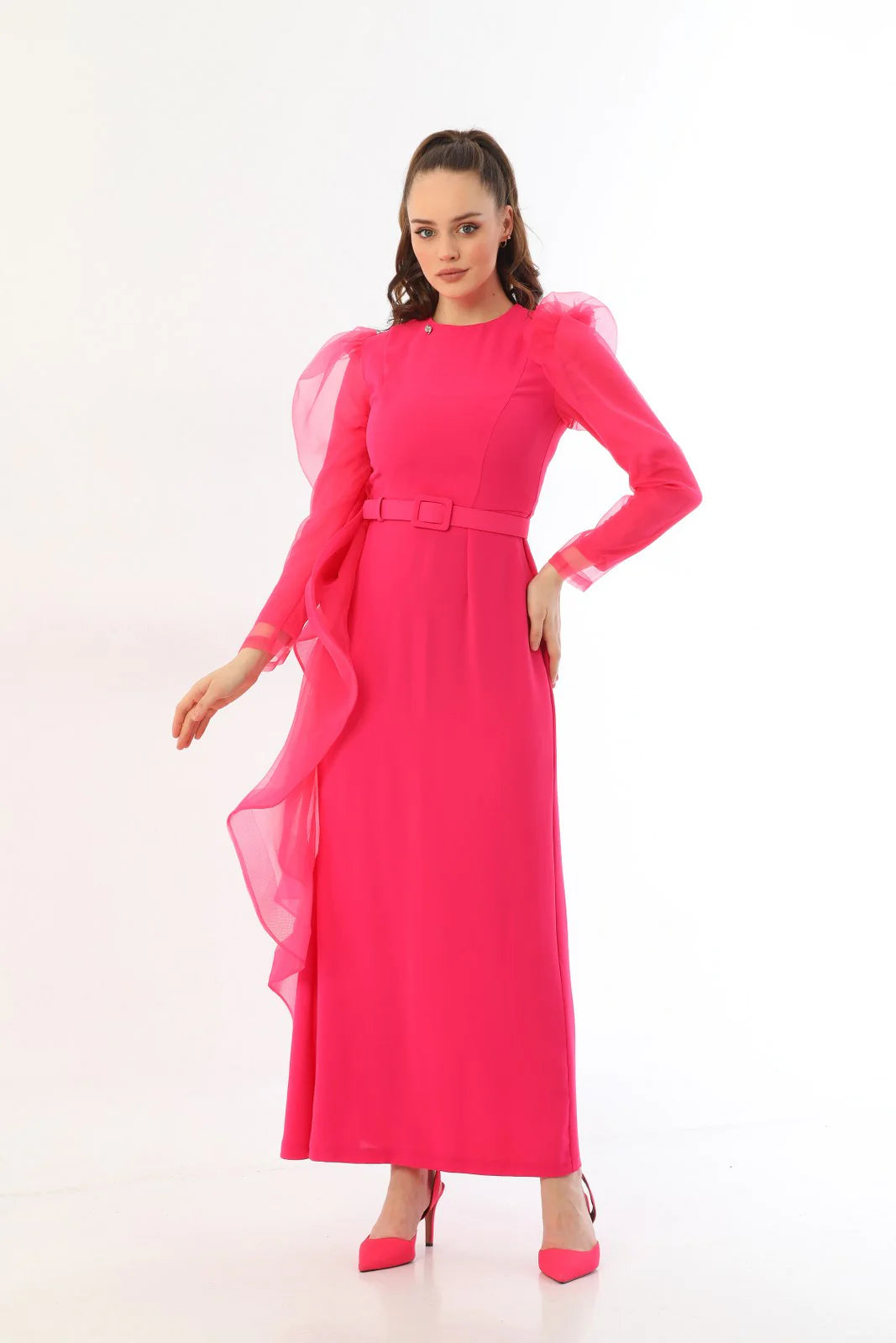 S&D Frida Dress Fuchia