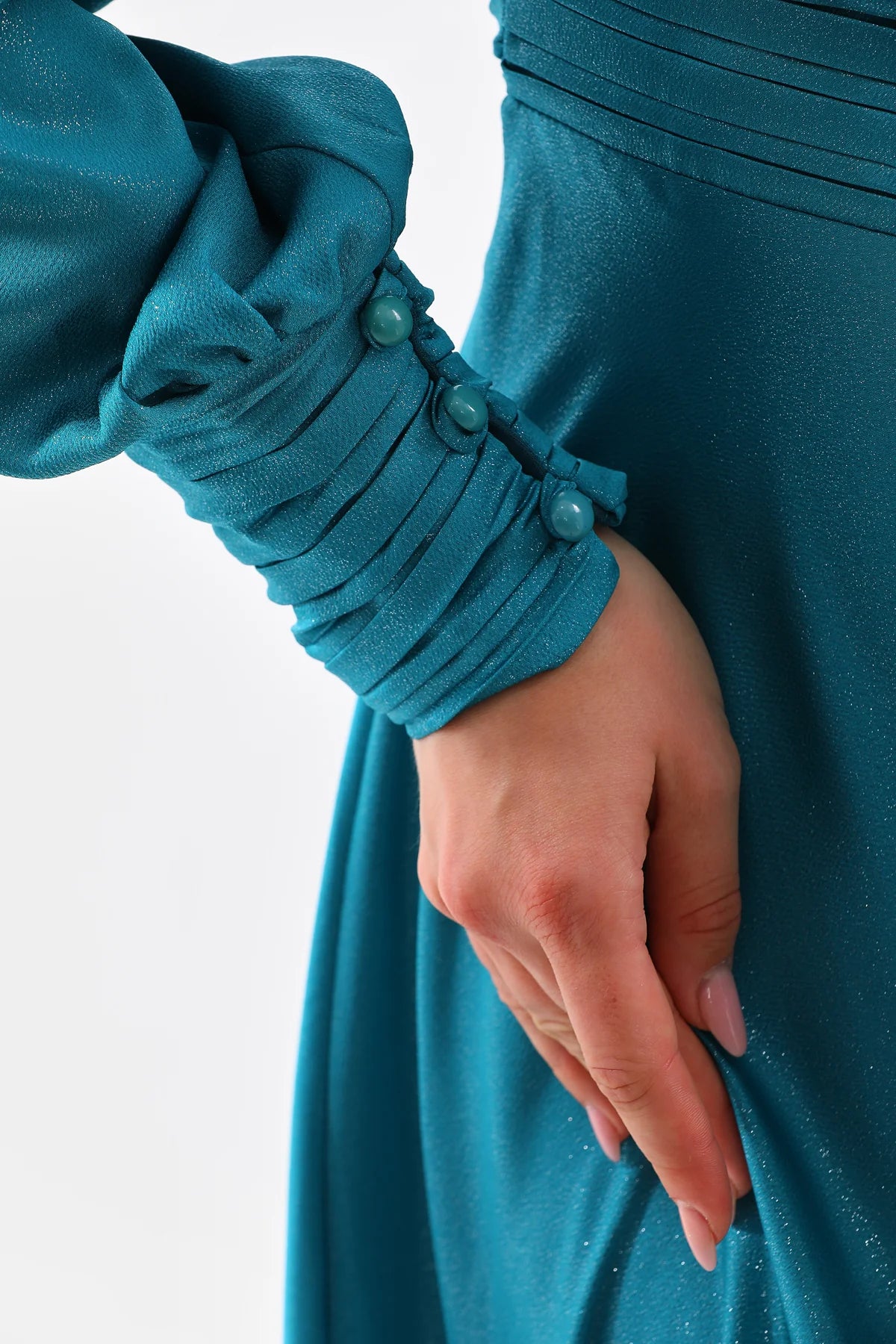 DMN River Dress Petrol Blue