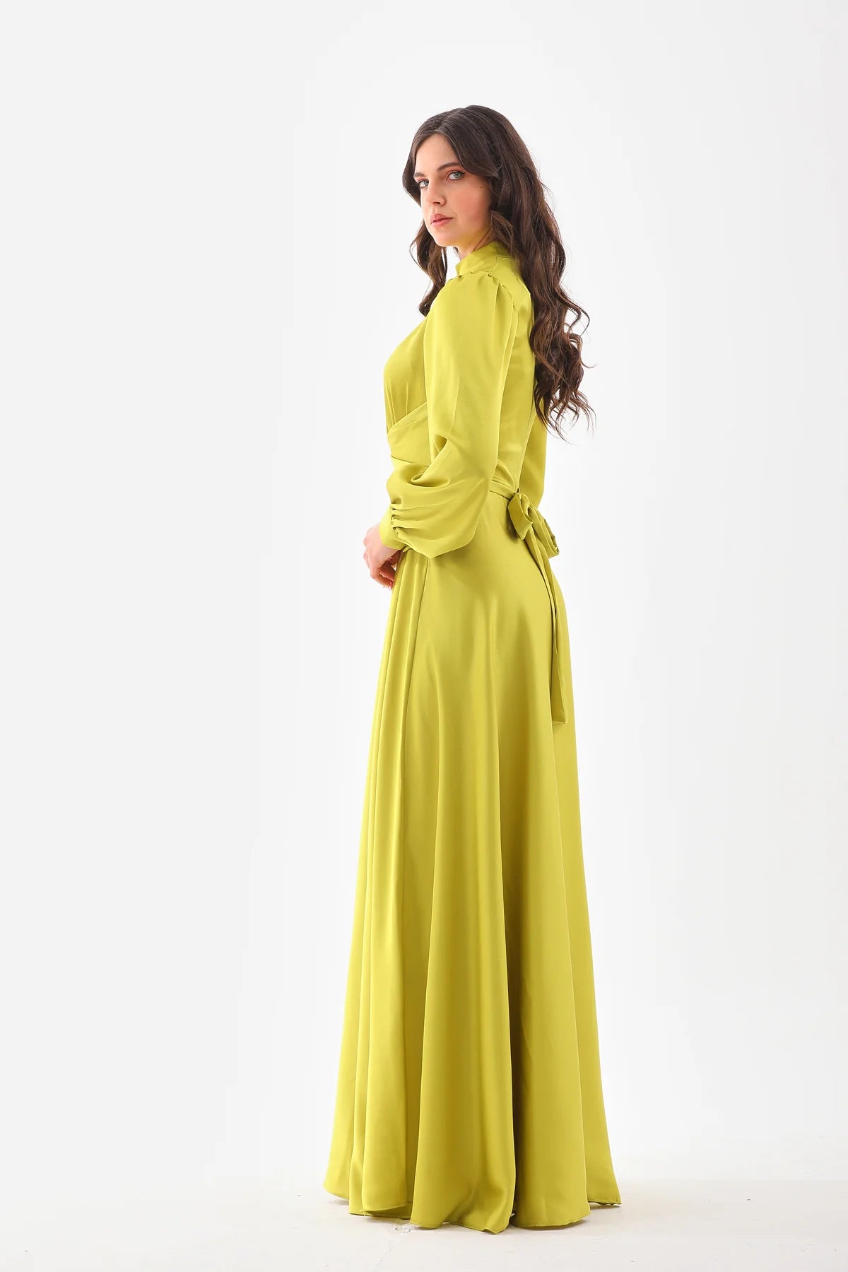 DMN Reese Dress Pistachio Green