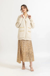 L&E Sequin Skirt Gold