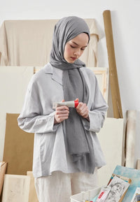 Fresh Scarf Bamboo Shawl Dark Gray