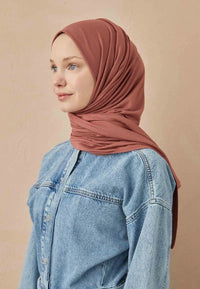 Fresh Scarf Jersey Shawl Cinnamon Bark
