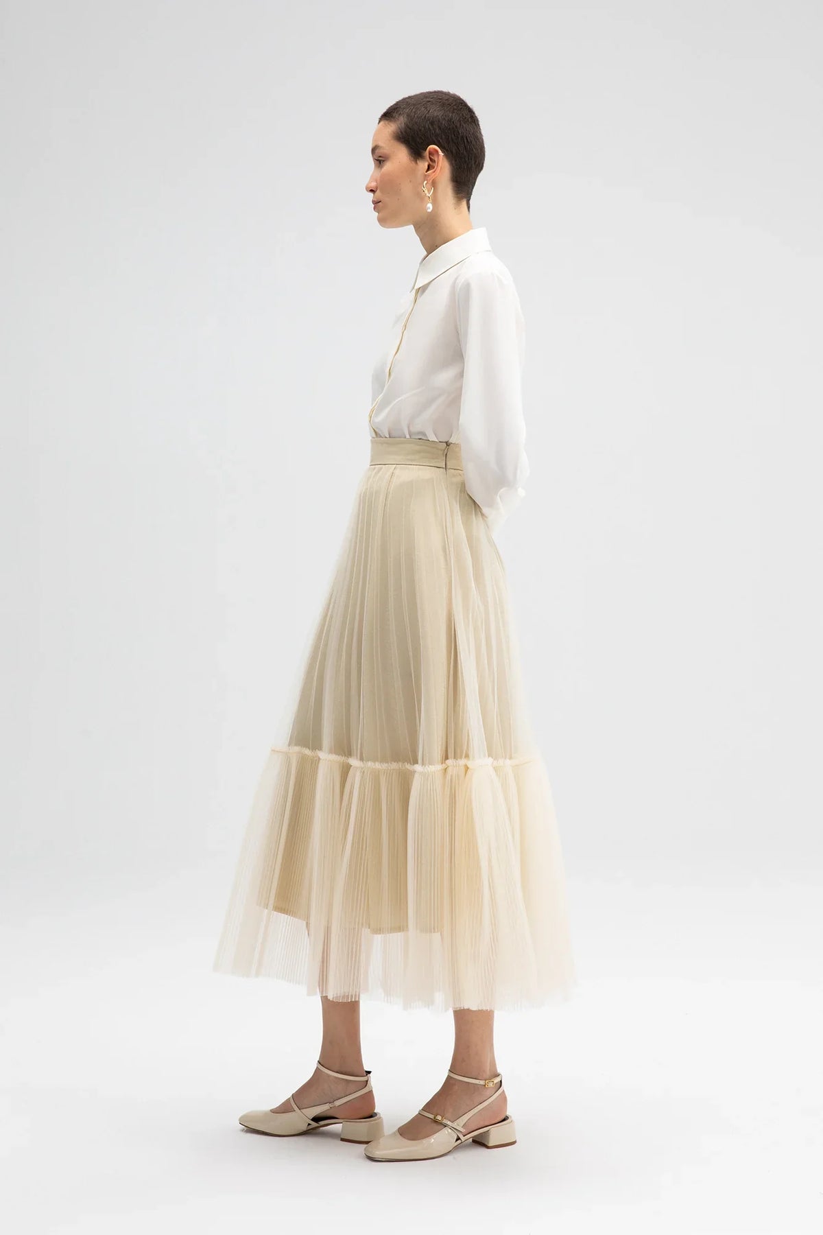 TCH 011 Tulle Skirt Gold