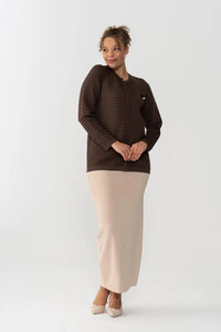 NLW Pencil Skirt Beige