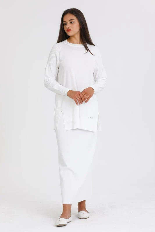 NLW Pencil Skirt White