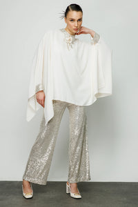 My3 Sequin Detailed Set Ecru&Beige