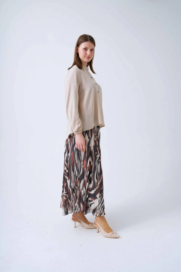 NLW 4022A Zany Linen Shirt Beige