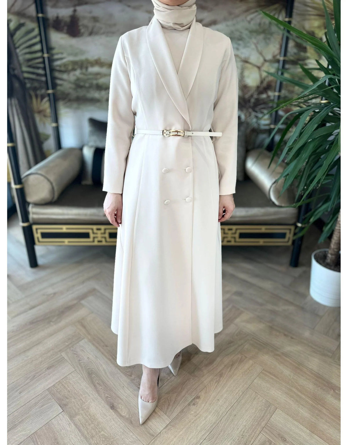 SC Aspen Jacket Dress Cream