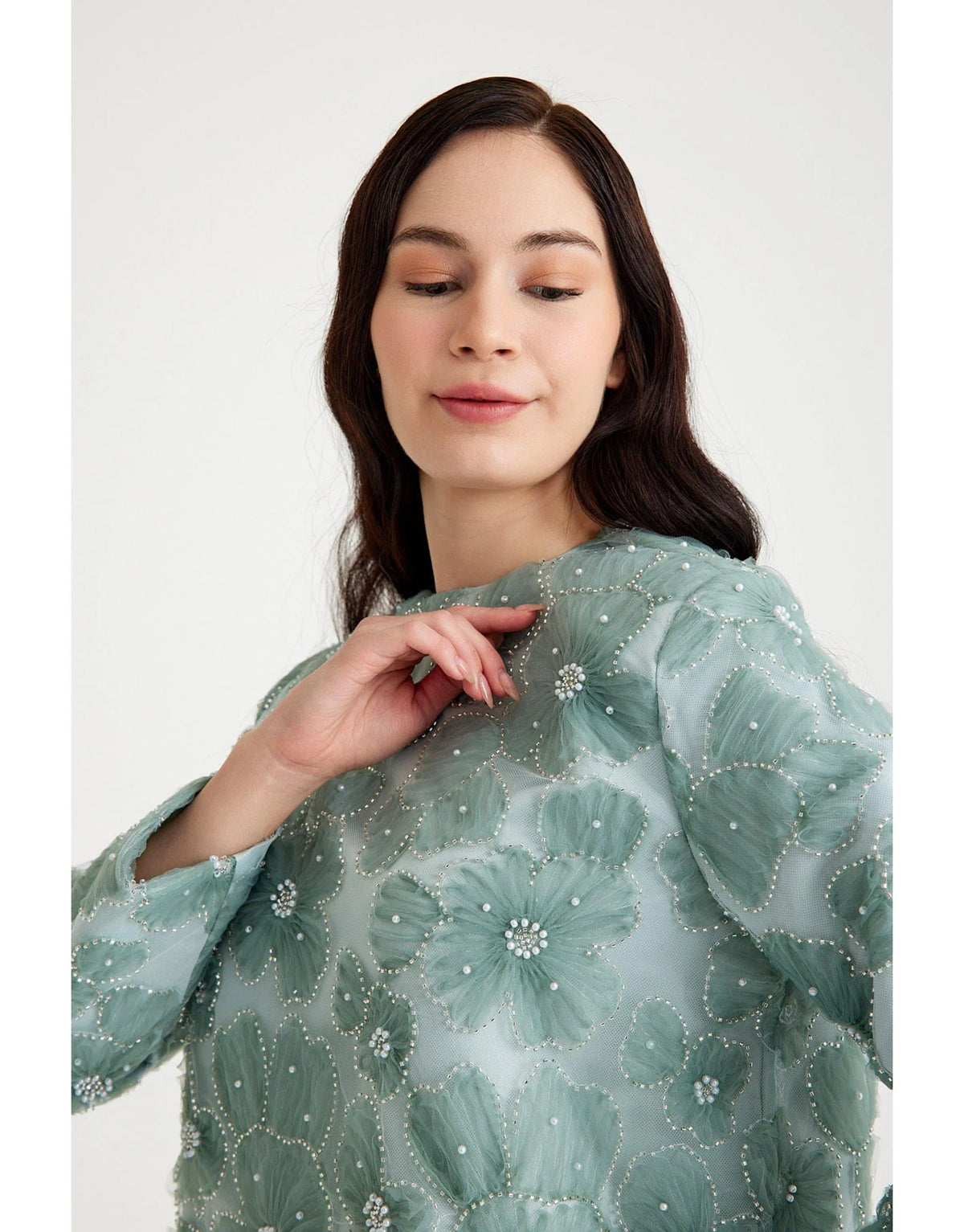 SC Flower Skirt Set Mint