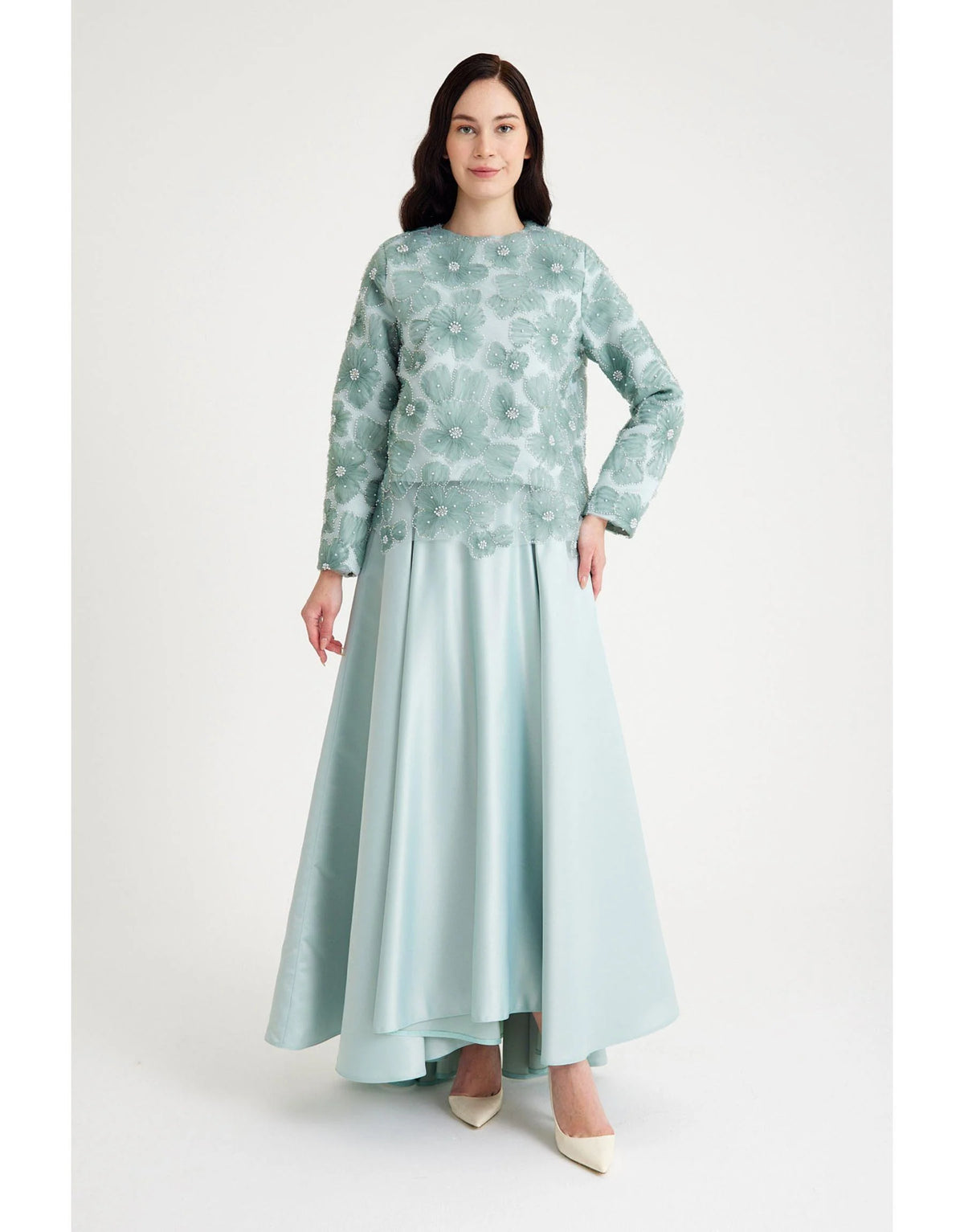 SC Flower Skirt Set Mint