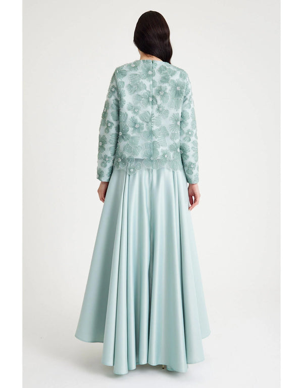 SC Flower Skirt Set Mint