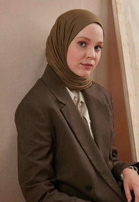 Fresh Scarf Jersey Shawl Khaki