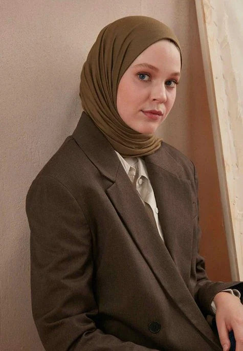 Fresh Scarf Jersey Shawl Khaki