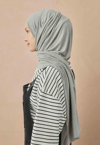 Fresh scarf Jersey Shawl Silver