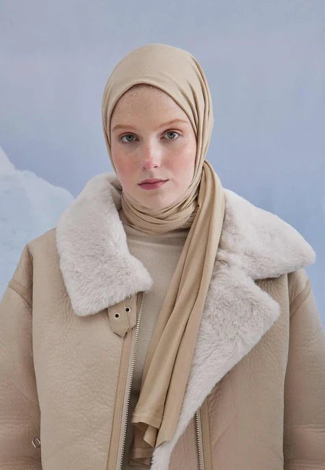 Fresh Scarf Jersey Shawl Sand