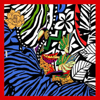 EG Mixture Silk Scarf Red