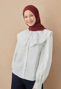 Fresh Scarf Jersey Shawl Burgundy