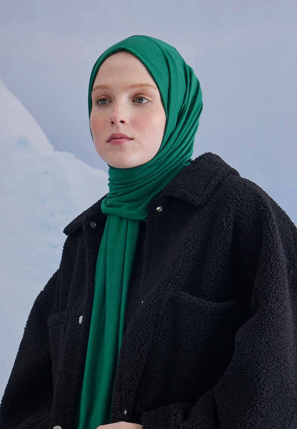 Fresh Scarf Jersey Shawl Emerald