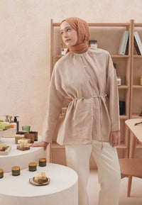 Fresh Scarf Voile Crash Nude Shawl