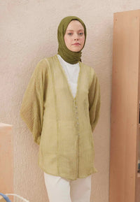 Fresh Scarf Voile Crash Olive Shawl
