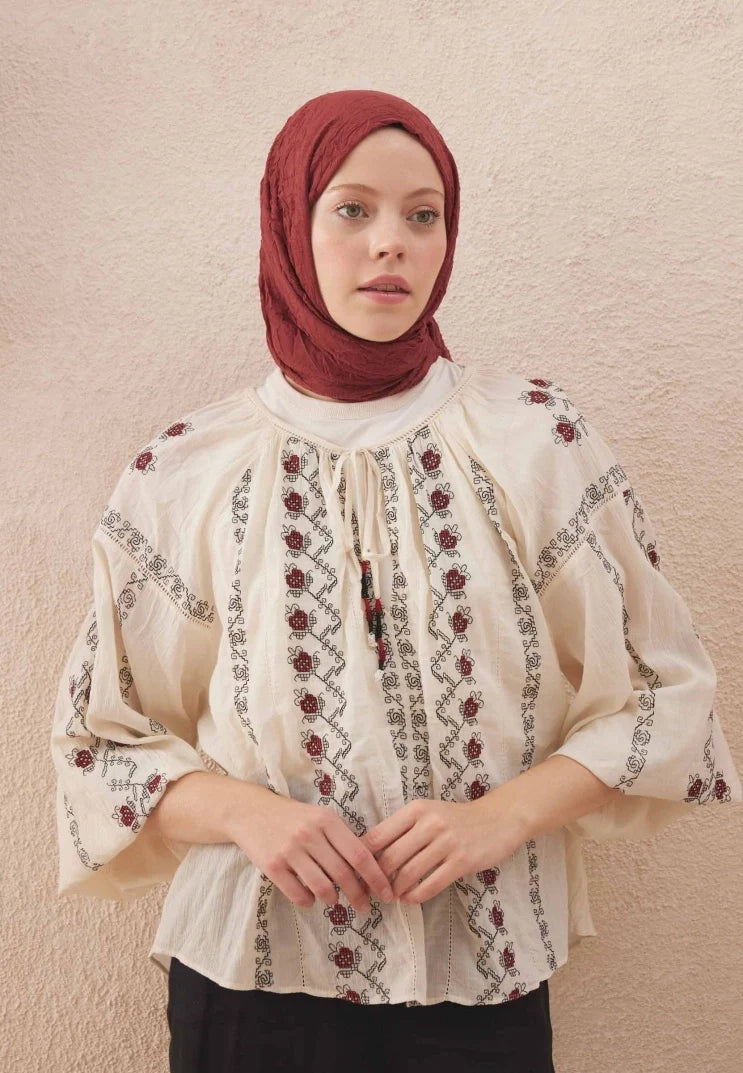 Fresh Scarf Voile Crash Cherry Blossom Shawl