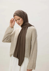 Fresh Scarf Jersey Shawl Powdered Coffee