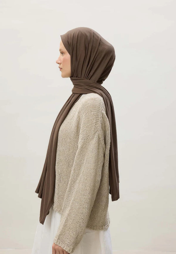 Fresh Scarf Jersey Shawl Powdered Coffee