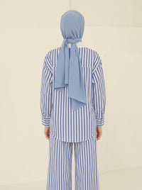 Skies are Blue | Stripe Poplin Shirt