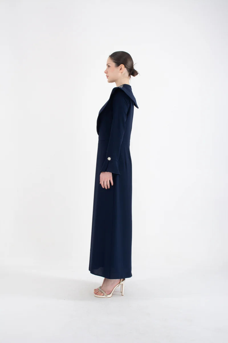 T&Y 3682 Dress Navy Blue