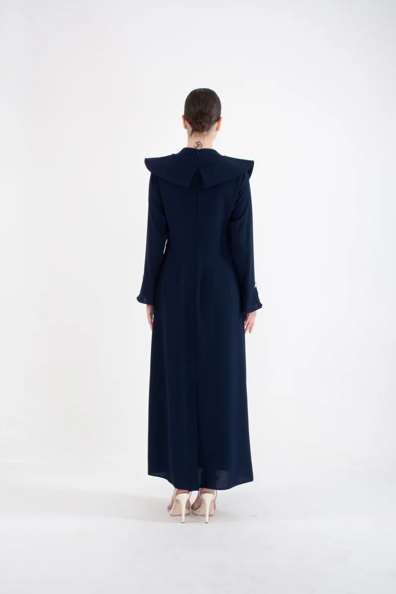T&Y 3682 Dress Navy Blue