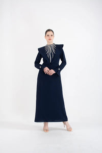 T&Y 3682 Dress Navy Blue