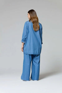 F&G Stone Denim Set Blue