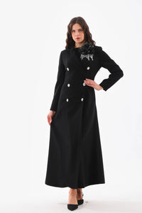 S&D Rose Stone Dress Black