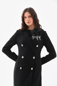 S&D Rose Stone Dress Black