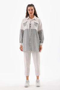 CML Striped Detailed Set Black