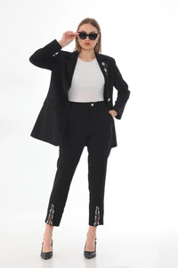 My3 Rhinestone Set Black