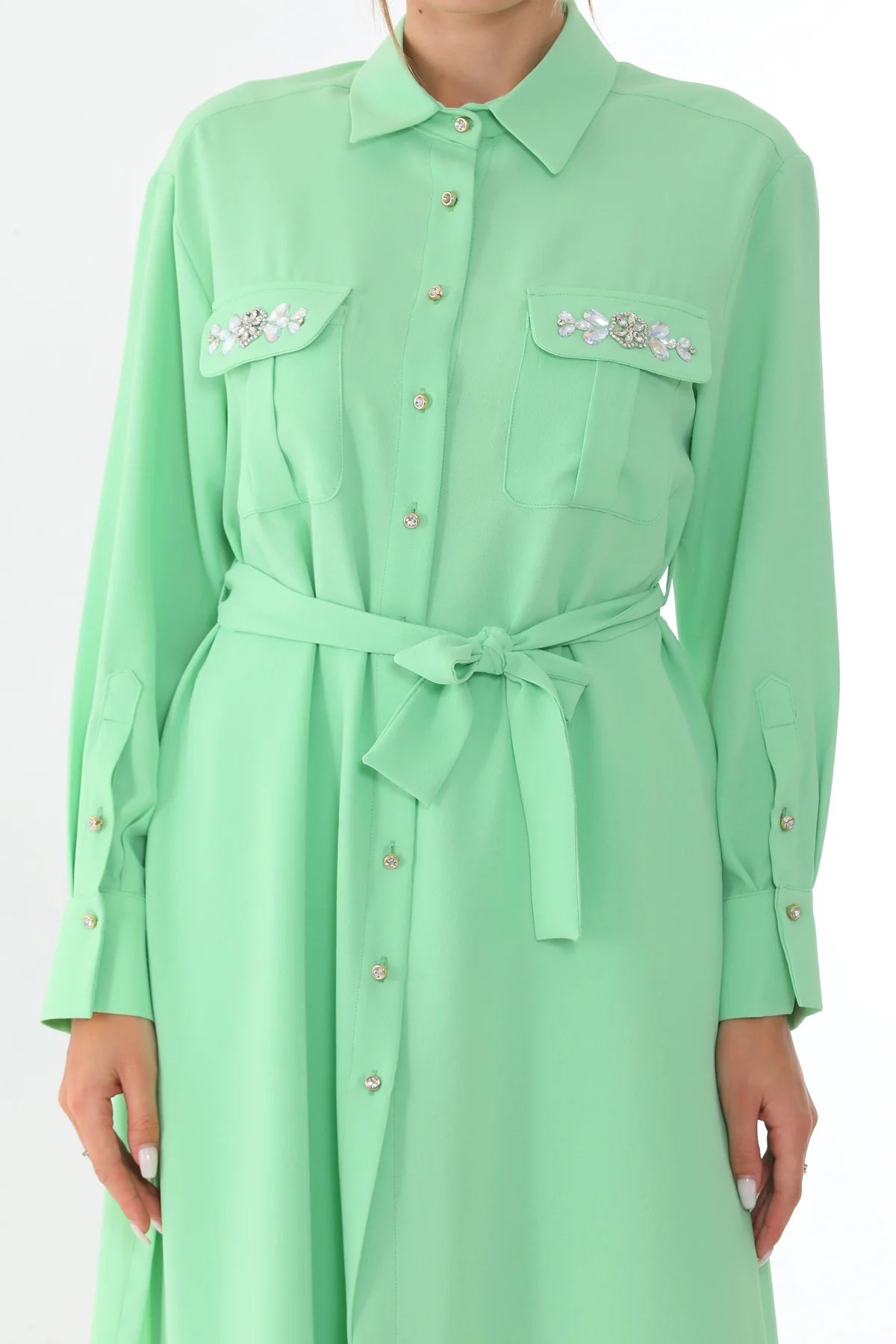 My3 Rhinestone Pocket Set Mint