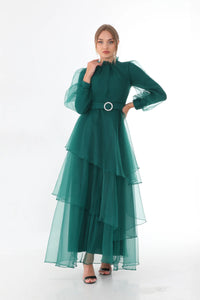 T&N Eleanor Dress Emerald