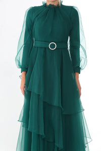 T&N Eleanor Dress Emerald